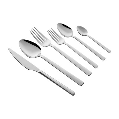 HERMIA Set pribora za jelo 36 kom, od nehrđajućeg čelika, srebrna boja
