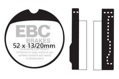 EBC Kočione pločice FA013, set za 1 disk
