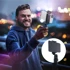 Komplet / selfie držač s Bluetooth daljinskim upravljačem i stativom K07, crni