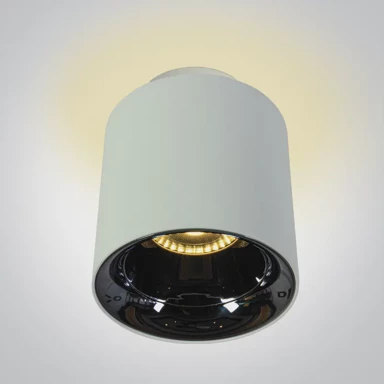 Stropna lampa DM12120A/W/W, LED 18 W + 2 W, WW, IP20, 60°, 230 V, bijela