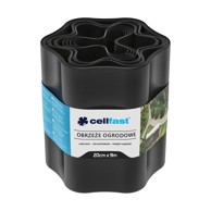 CELLFAST Rubnjak za gredice PVC, 20 cm x 9 m, crni
