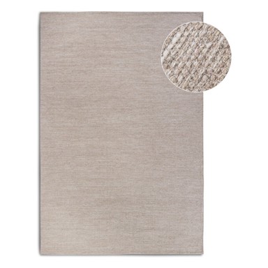 ELLE DECORATION Bež ručno rađen tepih od mješavine vune 80x150 cm Pradesh Linen White