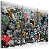 Slika New York in the CMYK color model 120x80
