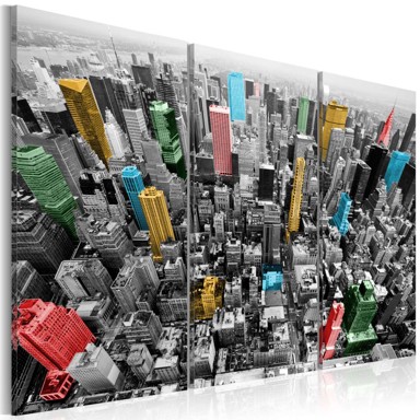 Slika New York in the CMYK color model 120x80