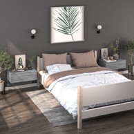 Zidni noćni ormarići 2 kom boja sivog hrasta sonome