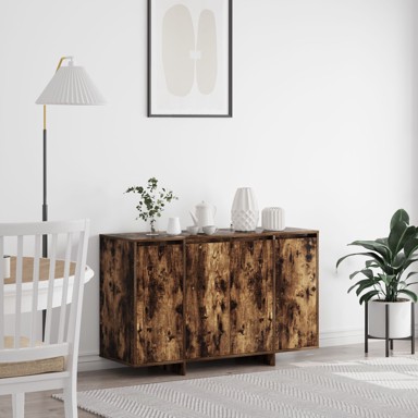 Sideboard, 120x41x75 cm, konstruirano drvo, dimljeni hrast