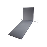 Jastuk za ležaljku BLISS, tamnosivi, 190x60x3,5 cm