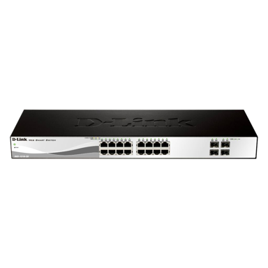 D-LINK Mrežni preklopnik DGS-1210-20, 20 x Gigabit Ethernet, upravljani L2, 1U, crni