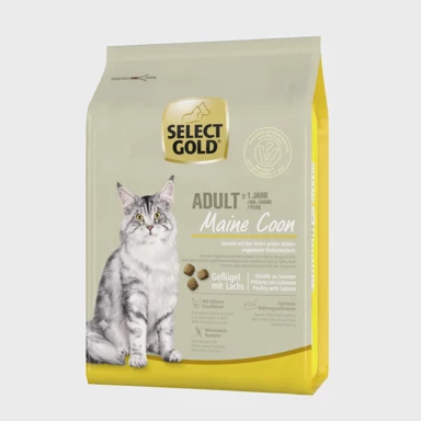 SELECT GOLD Hrana za mačke, Cat Maine Coon Adult, perad s lososom, 2,5 kg