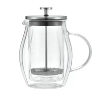 KLAUSBERG Klips posuda za kavu i čaj, 0,6 l, staklena
