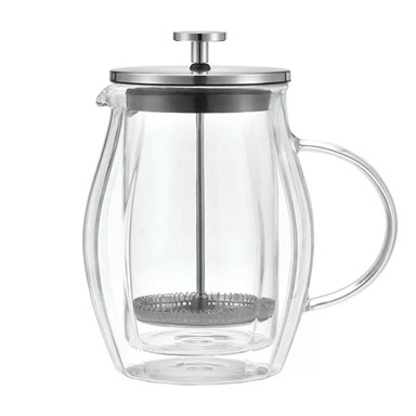 KLAUSBERG Klips posuda za kavu i čaj, 0,6 l, staklena