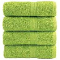 Premium ručnici za goste Solund, set od 4, 30 × 50 cm, 600 g/m², zeleni jabuke