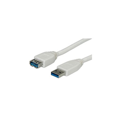 ROLINE VALUE USB3.0 kabel, Tip A-A, M/F, 1.8m, bijeli produžni