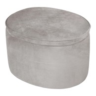 ROBA Svijetlo sivi baršunast dječji tabure Lil Sofa 