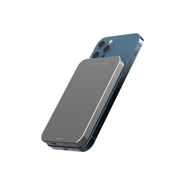 REALPOWER Bežični powerbank PB-5000 Mag, 5000 mAh, sivi