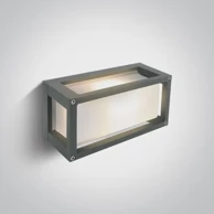 Zidna svjetiljka, 1xE27, 15W, 240V, IP54, DM67420/G, siva