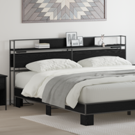 Uzglavlje za krevet, 200 cm, crni hrast