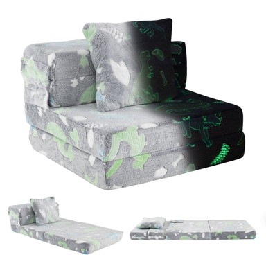 NORTHIX Dječja sofa 3u1, 65,5x60,5 cm, periva, svijetli u mraku