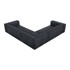WINDSOR & CO SOFAS Tamno plava kožna kutna garnitura (promjenjiva) Madame, 280x280x68 cm