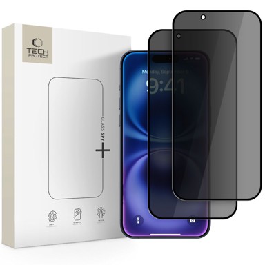 TECH-PROTECT Zaštitno staklo od ruba do ruba za ekran za iPhone 17 Air (Privacy), 2kom