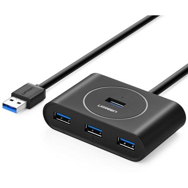 UGREEN USB 3.0 4 Ports hub, crni 0.5m 