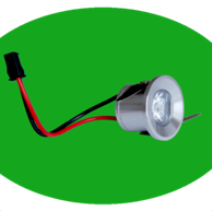 Ugradbena LED lampa X-light, 1x1W, zelena, bez napajanja