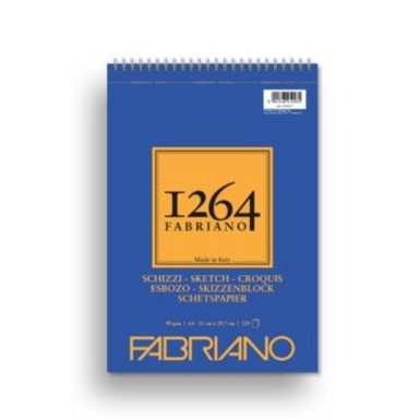 FABRIANO Blok spiralni top side Sketch 1264, A4, 21x29,7cm, 90g, 120L, ivory