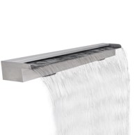 Pravokutna vodopadna fontana za bazen, 90 cm, nehrđajući čelik