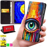 BLUEMOON Preklopna maskica za Motorola Edge 50 Neo, sa zaštitnim staklom 9H