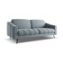 MAKAMII Svijetlo plava baršunasti sofa 202 cm Nalu, 202x95x80 cm