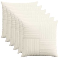 ALMELO Presvlake za jastuke 6 kom. 60 x 60 cm, krem kord