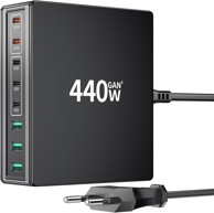 USB-C punjač, 440 W, 8 portova, 5 x USB-C i 3 x USB-A