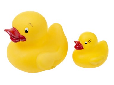 TULLO Patkice za kupanje, gumene, 2 komada, žute