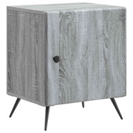 Noćni ormar, 43 x 34,5 x 50 cm, konstruirano drvo, siva sonoma