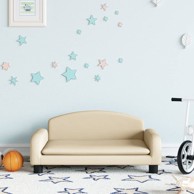 Dječja fotelja od tkanine, krem, 70 x 45 x 30 cm