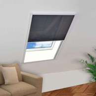 Komarica za prozor plisirana aluminijska 80x120 cm, bijeli 
