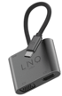 LINQ Docking stanica LQ48001, USB-C, 1x USB-A, 1x HDMI, 1x VGA, 1x USB-C PD, sivi