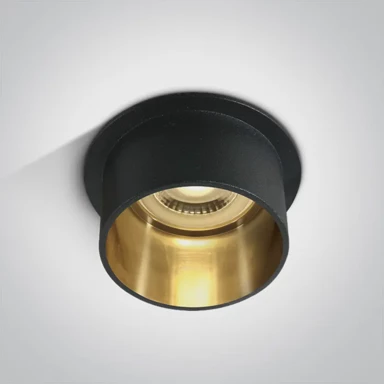 ONE LIGHT Ugradbena svjetiljka gu10/max 50w crna dark light dm10105d9/b/gl