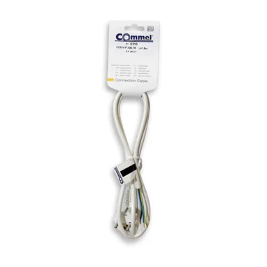 COMMEL 0310 priključni kabel bijeli 1,5m/ppl3x0,75/6a