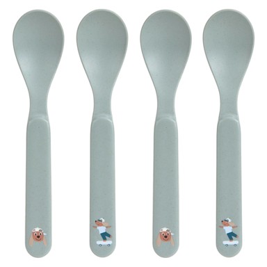 LÄSSIG Žlice PP/celuloza, set 4/1, Tiny Team Dog