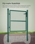 SONGMICS Vrtna vrata, 106 x 6 x 150 cm, zelena