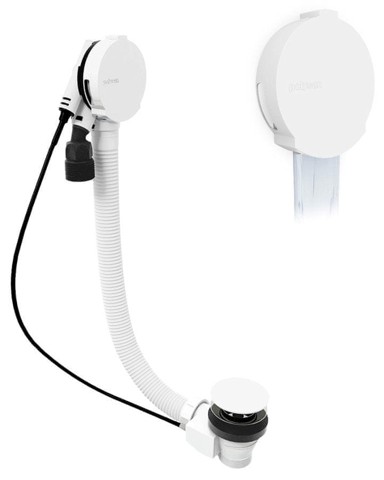 POLYSAN Set za kadu s punjenjem, 1000 mm, čep 72 mm, bijeli