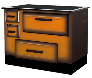 ALFA-PLAM Štednjak ALFA 55, desni, smeđi