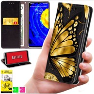 BLUEMOON Futrola tipa novčanik za Honor Magic8 Lite - maska s uzorkom + zaštitno staklo 9H