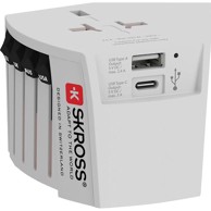 SKROSS Putni adapter Muv USB (AC), Euro, Australija/Kina, UK, SAD/Japan, USB-A/USB-C