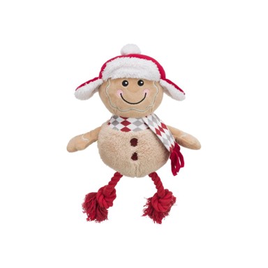 TRIXIE Božićna igračka za pse Medenjak pliš/konop 34 cm