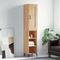 Visoka komoda hrasta sonome 34 5x34x180cm od konstruiranog drva