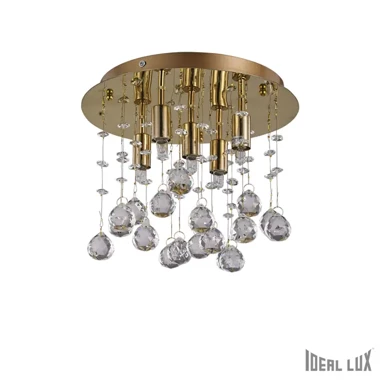IDEAL LUX Stropna svjetiljka Moonlight ID094663, PL5, zlatna