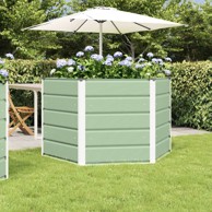 Sadilica 129 x 129 x 75 cm, čelik, pastelno zelena