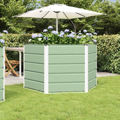 Sadilica 129 x 129 x 75 cm, čelik, pastelno zelena